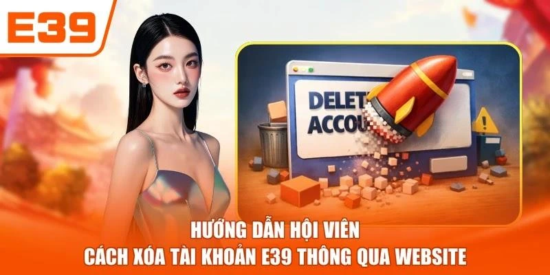 Hướng dẫn hội viên cách xóa tài khoản E39 thông qua website